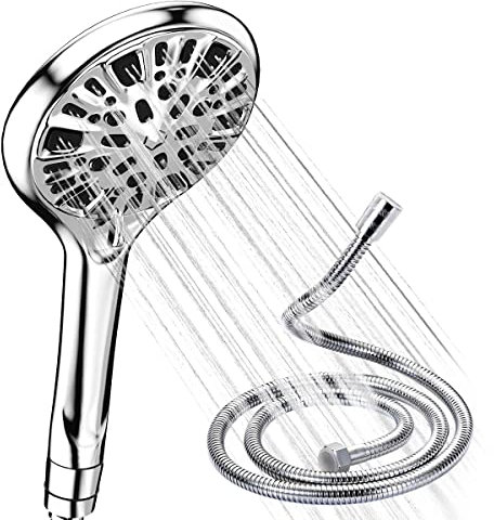 YanBan Soffione doccia, soffione doccia portatile regolabile a 9 modalità