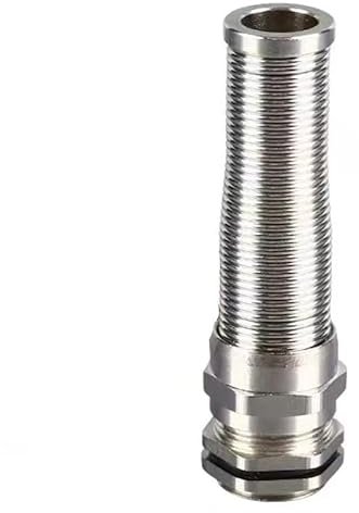 M28 Gewinde Frühling Kabelverschraubung für Verbinden 13mm-18mm Draht, Edelstahl Kabeldurchführung Anti-Biegen Elektrisch Leitungsverbinder mit Kontermutter