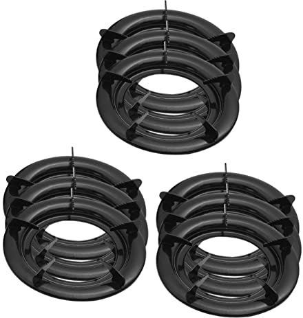OQHAIR Wok Burner 9 pcs Grate for Iron Gas Ge Non- Pans Rack Accessories Reusable Replaceable Round Oven Ring Camping Non Rings Cooking Kitchen Household Ranges Range Convenient Gas Burne