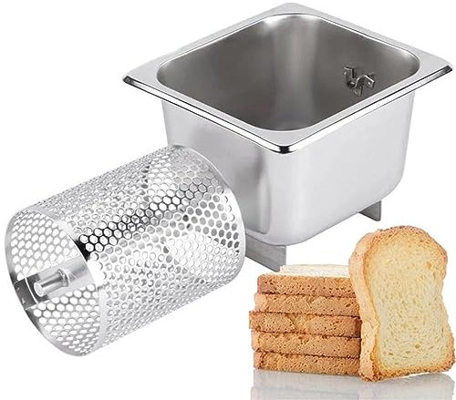 NURCIX Distributeur Manuel de Beurre fondu, Roue à Beurre en Acier Inoxydable 304 pour Pain, Rouleau à Beurre pour Plaque chauffante, Peut contenir 36 onces de Beurre, pour Fruits de mer, Beurre maïs