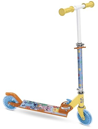 Mondo Toys - ALU Scooter Disney Stitch - Patinete Infantil de Aluminio de 2 Ruedas - Manillar Regulable - 28737