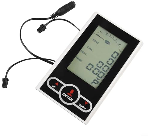 Exercise Bike Speedometer Display Replacement Monitor Speedometer for Stationary Bike, Measures Times, Calories, Total Mileage