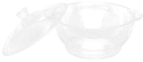 CIYODO Haushalts Schmortopf Glas Hitzebeständig Mit Doppelgriff Und Deckel Für Zuhause Multifunktionaler Kochtopf
