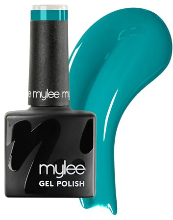 Mylee Smalto Gel Semipermanente 8ml [The Real Teal] UV/LED Nail Art | Manicure Pedicure, Lunga Durata, per Uso Professionale e Domestico [Blue Range] - Vegan & Cruelty Free
