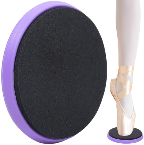 CREATCABIN Turning Disc for Dancers Ballet Pirouette Disc Ballet Turning Board Spinner Disk Training Equipment Dancing Balance Skating Portable for Dancers Ice Skaters Gymnasts Cheerleaders Purple