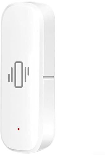 Vibrationssensor für Zigbee Vibrationsalarm, kabellos, Mini-Glasbruchmelder für Alarmanlage und Tür/Fenster, für Tuya/Smart Life(ZG-103ZL)