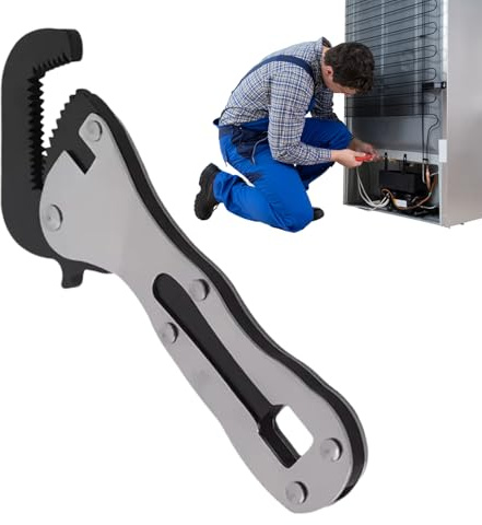 Chiave tozza, antiscivolo, portatile, manico corto, piccola chiave regolabile, per meccanici, idraulici, manutenzione domestica, debug meccanici