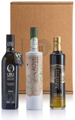 Mejores Aceites Virgen Extra Jaén Selección 2025 - Caja regalo 3x500 ml