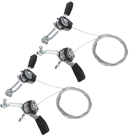 Toyvian 2 pièces Manettes Vélo Aluminium Résistantes à Usure Leviers de Vitesses et Frein Compatibles VTT et Vélo de Route Changement de Vitesse Fluide et Stable