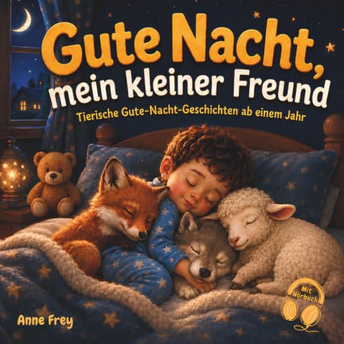 Gute Nacht, mein kleiner Freund: Tierische Gute Nacht Geschichten ab 1 Jahr, zum gemeinsamen Vorlesen, Kuscheln und Träumen