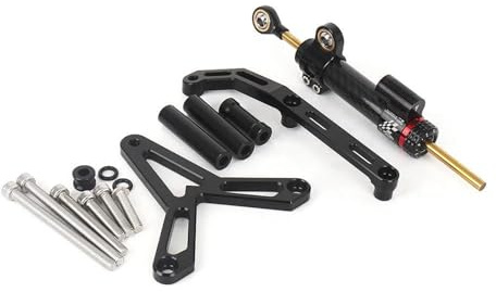 Steering Damper Barra Control Estabilizador Dirección CNC Motocicleta Kit Soporte Montaje para Yamaha Tracer 9 Tracer9 GT 9GT 2021-2023 Motocicletas Amortiguador Dirección(Conjunto 6)