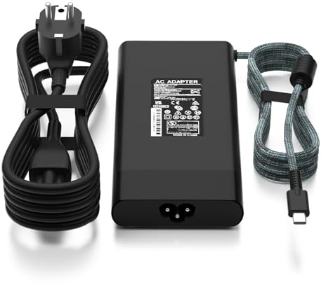 100W USB C Cargador para HP Spectre Fold 17 x360 Pavilion Plus 14 16 | Compatible con HP 14-ew1010nr 16-aa0047nr ZBook Firefly 14 16 G11 Envy 17-cw1087nr 17-cw1097nr TPN-LA31 N57041-001 OmniBook