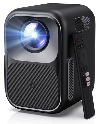【WEMAX Google TV Projector & Netflix Official】2026 Upgraded Smart Home Theater, Native 1080P, Fully Sealed Optical Motor (Anti-Dust), Ai-Autofocus & Keystone, Dolby Audio, WiFi 5G/BT, MEMC Live Sport
