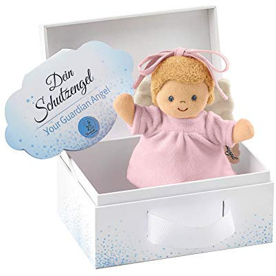 Sterntaler Mini-Spieluhr Schutzengel, Integriertes Spielwerk, Größe: 17 cm, Rosa