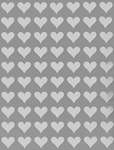 Royal Green Herz-Aufkleber für Geschenke, Siegel, Basteln und Scrapbooking, 13 mm, selbstklebend, 1050 Stück weiß