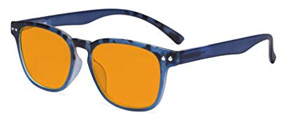 Eyekepper Design Blau Blockierung Brille - Anti Digital Blendung Leser mit Orange Getönt Reduzieren Filter Linse UV Schutz Computer Lesebrille Frauen - Blau/Schildkröte