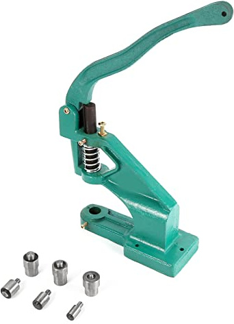 Rivet Press Machine, Eyelets and Punch Machine Hand Press Grommet and Rivet Machine Practical Multi Purpose Hole Punch Set, for Leather Fabric Belt Clothes Shoes Handbag Grommets