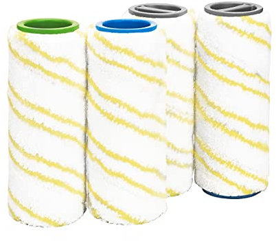 Yolando 4pcs Rulli di Ricambio per Kärcher FC3 FC5 FC7 Cordless Lavapavimenti Accessorio 2.055-006.0