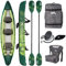 Aqua Marina , Kajak aufblasbar im Set für 2 – 3 Personen Ripple 2022 12‘2“ Paddelboot Kanu mit Paddel, Pumpe, Rucksack 370 x 85 cm