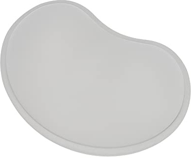 GROLEBO Tappetino per mouse ergonomico, poggiapolsi per mouse con base antiscivolo, poggiapolsi in silicone per tastiera del computer, mouse verticale, laptop, ufficio, casa, gioco (grigio)