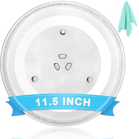 11.5 Universal Microwave Plate Replacement Glass Turntable | Fits GE, Samsung, LG, Magic Chef, Amana, Toshiba