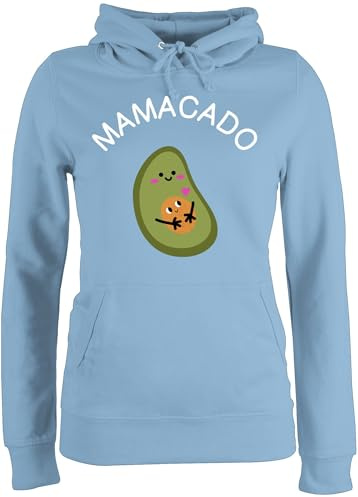 Pullover Damen Hoodie Frauen - Schwangerschaft Kleidung Geschenk - Mamacado - L - Hellblau - schwangerschafts schwanger werdende mutter schwangerschaftsgeschenk baby pregnancy schwangere schwangeren