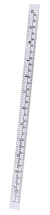 EXCEART 1pc 12 Silver Tape Fishing Tape Measure Stickers Adhesive Fish Ruler Adhesive Backed Tape Measure Sticky Self-adhesive Measuring Ruller Self-adhesive Measuring Tape Tool