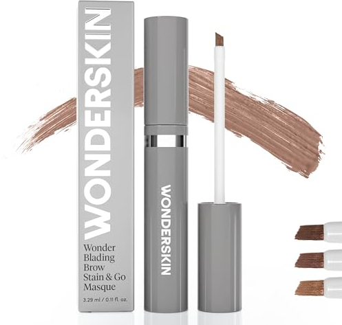 Wonderskin Augenbrauen-Tönung – Wonder Blading Brow Stain & Go Masque, Langanhaltende Brauen-Tönung, Übertragungs- Und Wischfester Augenbrauenfleck (Blond)