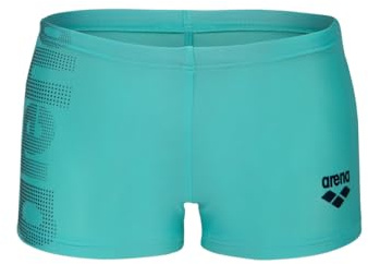 Arena Short de Bain Garçon Arena Logo, Short de Piscine et de Plage en Tissu Souple à Séchage Rapide, Partiellement Doublé à l'avant