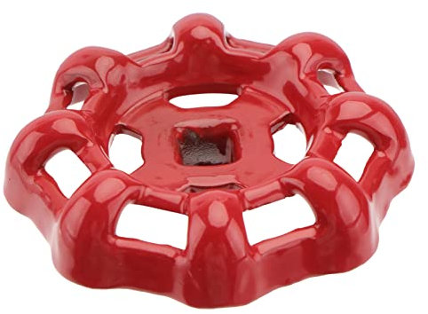 Healvian Rotes Gusseisen Handrad Wasserhahngriff Absperrschieber Für Gartenschlauch Dichtungseffizientes Ventil Mit Flacher Basis Und Hoher Druckstabilität