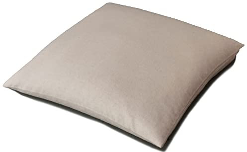Giraffenland Cuscino con miglio bio - 40x40cm, flanella bio + bucce di miglio bio, direttamente riempito - Cuscino con involucri di miglio bio