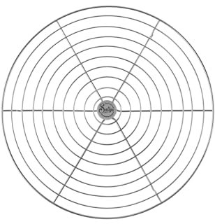 Sallys Abkühlgitter rund aus rostfreiem Edelstahl 32 cm - Kuchengitter Auskühlgitter zum Backen Kühlen Dämpfen