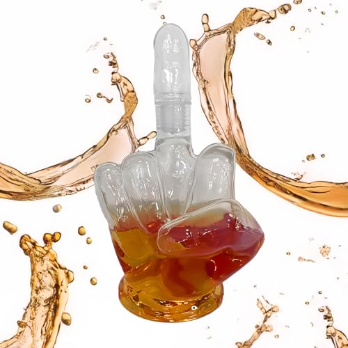Cadeaux whisky pour homme, décoration du majeur, carafe à whisky, carafe en verre de 750 ml de capacité