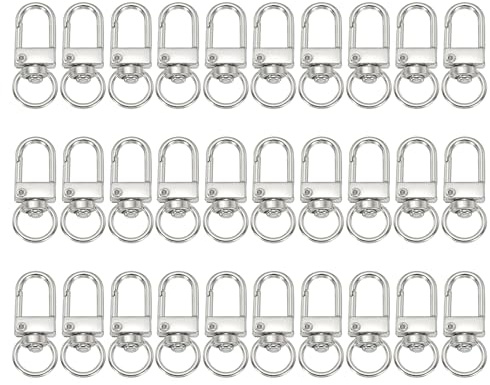 PATIKIL 30 Pz Karbinhake Girevoli Karbinhake Sväng Silver
