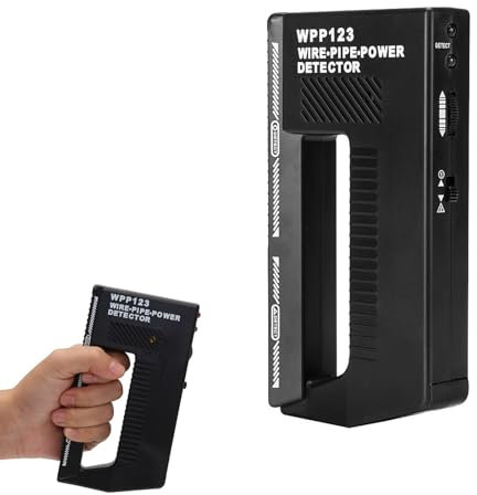 Wpp123 Metalldetektor Klein, Pinpointer Metalldetektor Wandscanner mit hoher Empfindlichkeit & einstellbarem Alarm für Kabel, Rohre & Spannung Wand Stud Finder, Kartenscanner (Battery Included)