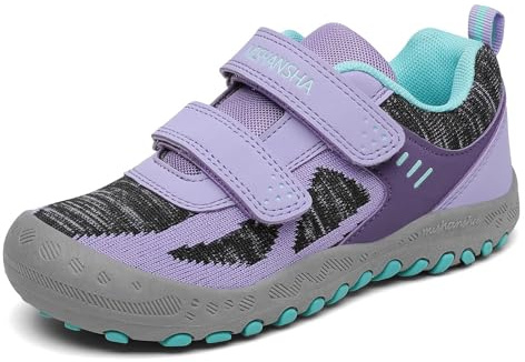 Mishansha Ragazza Scarpe da Ginnastica Traspirante Scarpa Trekking Confortevole All'aperto Sneaker, Viola 29