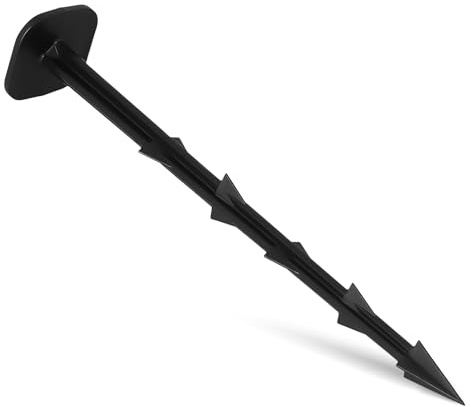 Instalguru 100x Ancoraggi Terreno Picchetti 25 cm Chiodi Picchetti Terra Punta Tessuto Diserbante Telo Giardino Pellicola Pacciamatura Rete Talpe Telo Multiuso Copertura Sabbiera Robusto