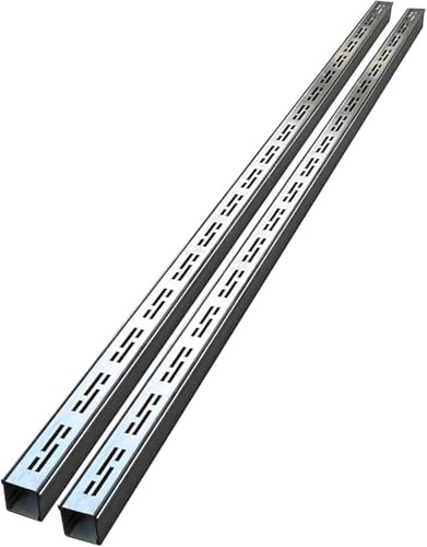 Slim Stainless Steel Trench Drain Grate - Narrow Storm Drain for Yard Patio Driveway Garage & Garden - Rust-Resistant Water Management Solution
