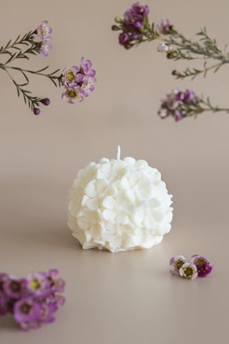 FLOWERBALL - Bougie décorative parfumée - parfum fleur de coton - cire de colza - ONZE OCTOBRE