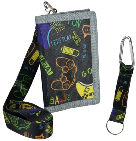 AYHYHLJZJ Cartera Niño para Niños de Nylon Resistente, Juego de 3 Piezas con Cordones Ajustables, Cartera para Niños Ideal para Escuela, Ocio y Viajes, Diseño Práctico y Duradero