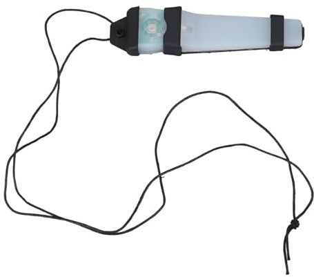 HUSHUI Feu de Marquage D'identification Personnel, Mode Stable et Clignotant, Matériau en Gel de Silicone avec Boucle à Crochet et Lanière, pour les Activités de Plein (Noir avec lumière blanche)