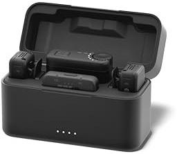 GoPro Wireless Mic Complete Kit (2 TX, 2 RX, Charging Case) - For GoPro/Camera/iPhone/Android, Ultra-Compact, Noise Reduction, Gain Control, Vlogging