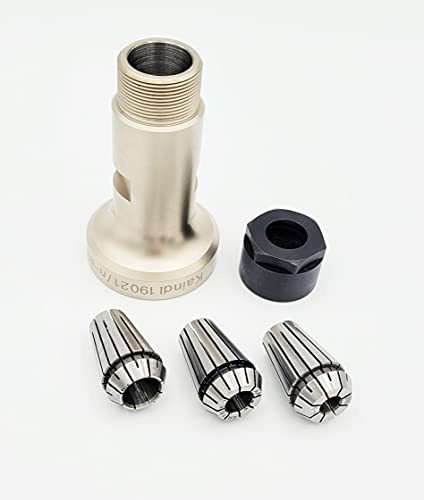 Kaindl Multi-Shaft ER-16 Spannzangenaufnahme für Winkelschleifer – inkl. Spannzangen 6/8/10 mm, M14 Anschluss, erweitert Winkelschleifer für Fräsen, Schleifen & Bürsten