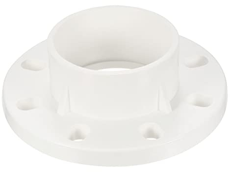 PATIKIL 110mm/4,3 Pulgadas PVC Tubo Montaje, Brida Tubo Zócalo Acoplamiento Conector para Tubo Conexión, Blanco
