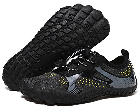 Mateju Chaussures Aquatiques Enfant Garçon Fille Chaussettes d’Eau Chaussons de Plage Séchage Rapide Antidérapant Pieds Nus Chaussures de Bain Chaussures pour Plage et Piscine