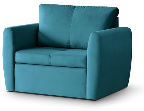 Mars Meble Bella Sessel mit Schlaffunktion Klappbar Schlafsessel Relaxsessel mit Bettkasten Fernsehsessel mit Bettfunktion Klein Schlafcouch Ausziehbar, Farbe: Grau, Stoff: Trinity 14