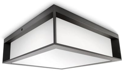 PHILIPS Außenwandlaterne -/Deckenleuchte Max 2x14W, Außenleuchte Wasserdicht IP44, Außenwandleuchten Anthrazit Moderne Wandleuchte für den Außenbereich Fassung E27 (ohne Leuchtmittel)