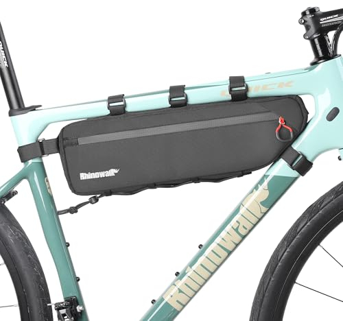 Rhinowalk Fahrrad Rahmentasche 2.1/2.7L Rohrtasche Oberrohrtaschen Triangeltasche Dreieck Fahrradtasche Lenkertasche Für Road Bike Gravel Bike Fahrradzubehör