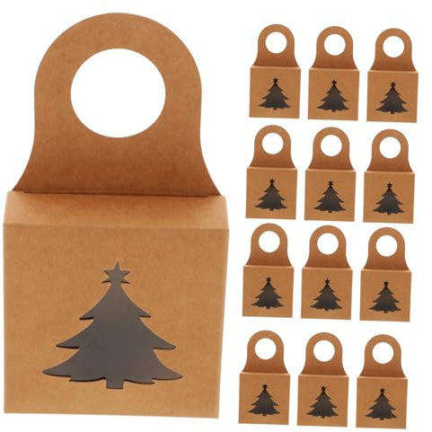 NUOBESTY 25stücke Geschenkbox Aus Kraftpapier Für Flaschen Mit Fenster Wiederverwendbar Als Bier Oder Whiskyflaschenbox Für Hochzeit Geburtstag Und Einweihungsgeschenke