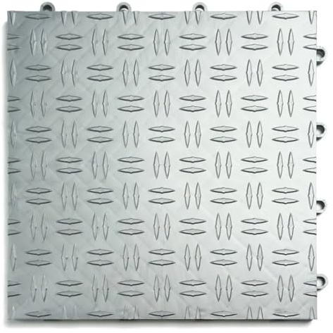 Garage Flooring Copolymer Interlocking Modular Non-Slip Garage Flooring Tile (48 Pack)(Alloy 48 Pack)